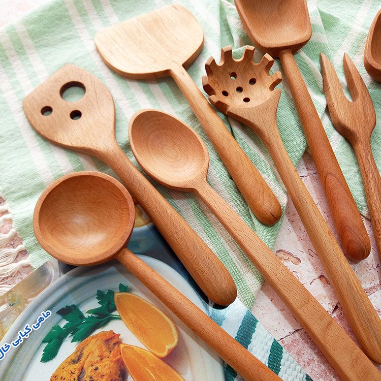 سرویس کفگیر و ملاقه چوبی ویژه جهیزیه عروس