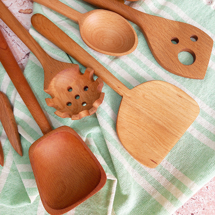 سرویس کفگیر و ملاقه چوبی ویژه جهیزیه عروس