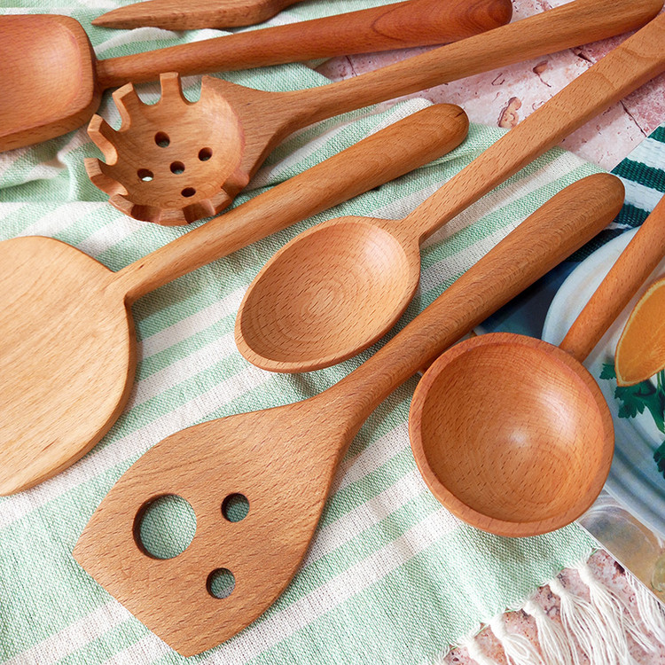 سرویس کفگیر و ملاقه چوبی ویژه جهیزیه عروس