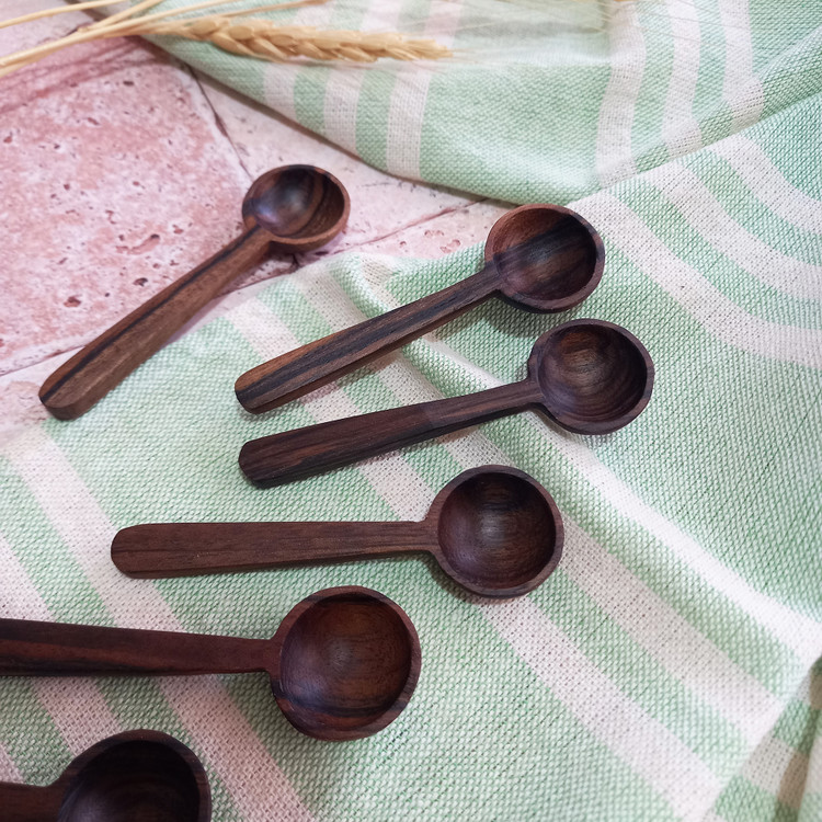 پیمانه ادویه چوبی دست ساز ویژه جهیزیه عروس چوب گردو