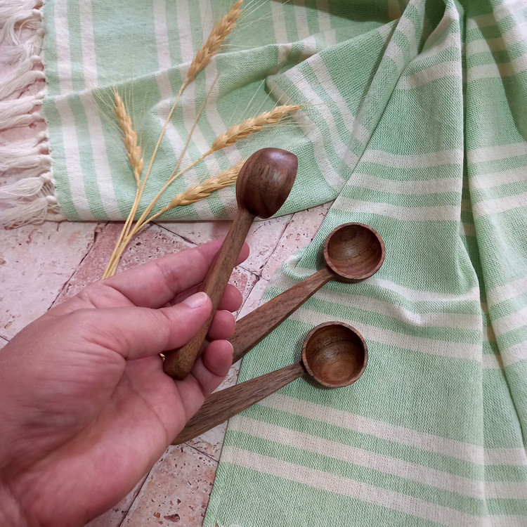 پیمانه ادویه چوبی دست ساز ویژه جهیزیه عروس