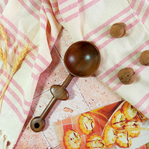 قاشق آجیل خوری چوبی دستساز ویژه جهیزیه عروس