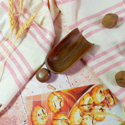 سرتاس آجیل خوری چوبی دستساز ویژه جهیزیه عروس