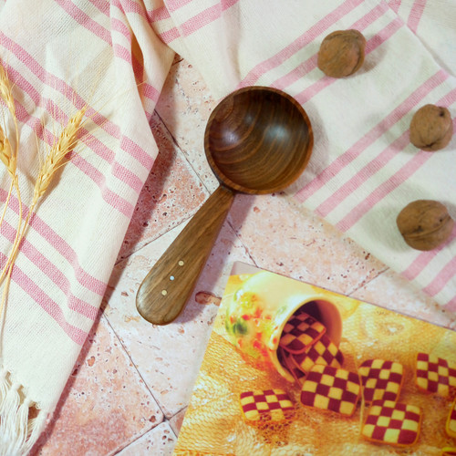 قاشق آجیل خوری چوبی دستساز ویژه جهیزیه عروس